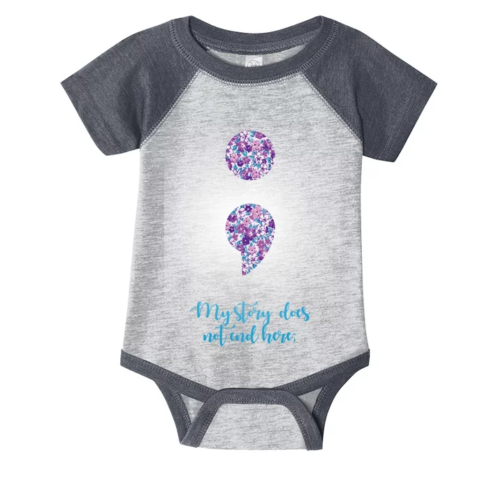 Mystery Does Not End Here Alzheimer's Awareness Infant Baby Jersey Bodysuit