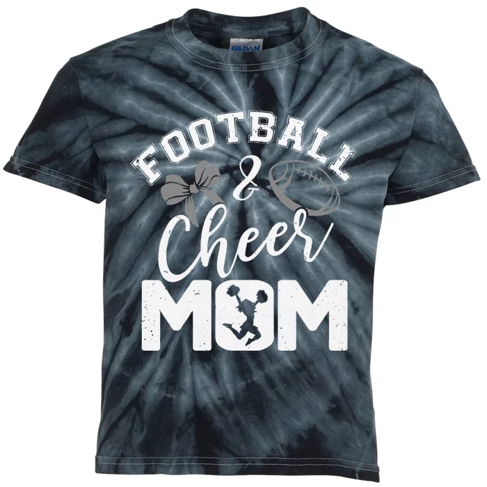 Mother's Day Outfit For Mama, Aunt Football And Cheer Mom Cute Kids Tie-Dye T-Shirt