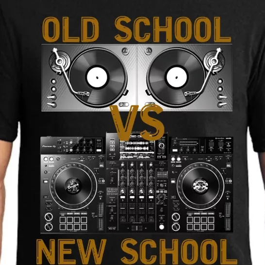 Music Djs Old School Vs New School Turntable Dj Equipt Cute Gift Pajama Set