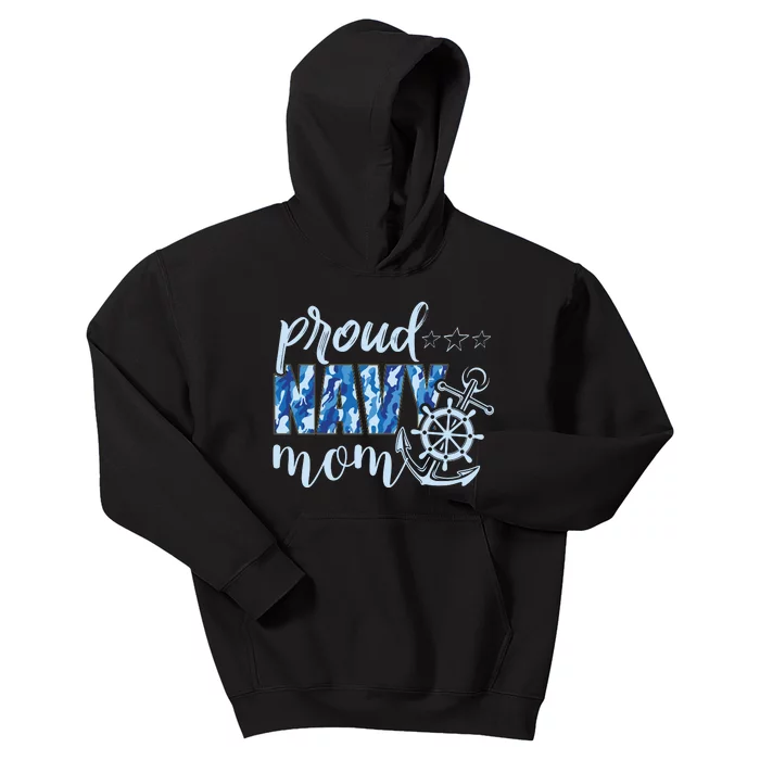 Memorial Day Proud Na'vy Mom Kids Hoodie