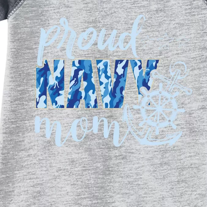 Memorial Day Proud Na'vy Mom Infant Baby Jersey Bodysuit