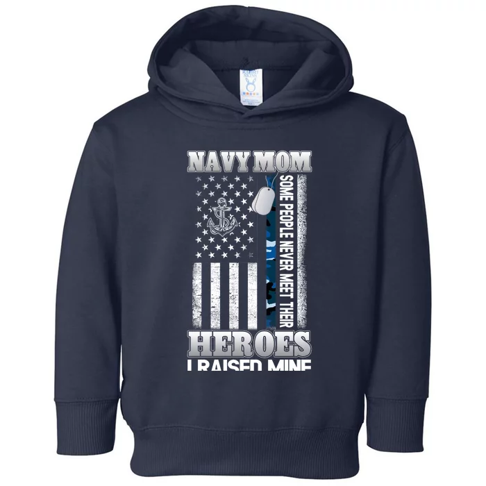 Memorial Day Proud Na.vy Mom Toddler Hoodie