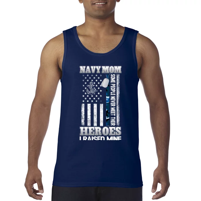 Memorial Day Proud Na.vy Mom Tank Top