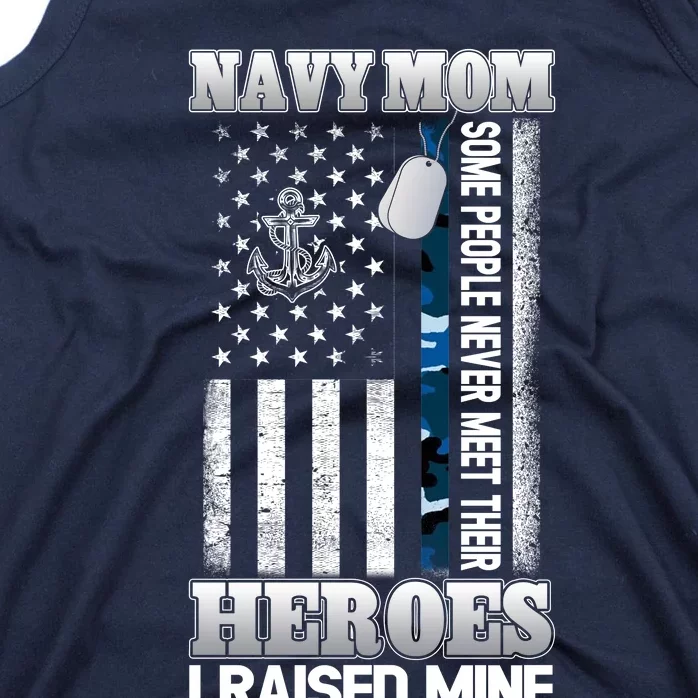 Memorial Day Proud Na.vy Mom Tank Top