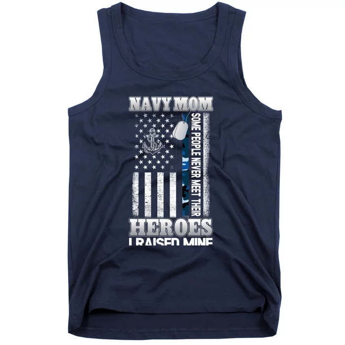 Memorial Day Proud Na.vy Mom Tank Top