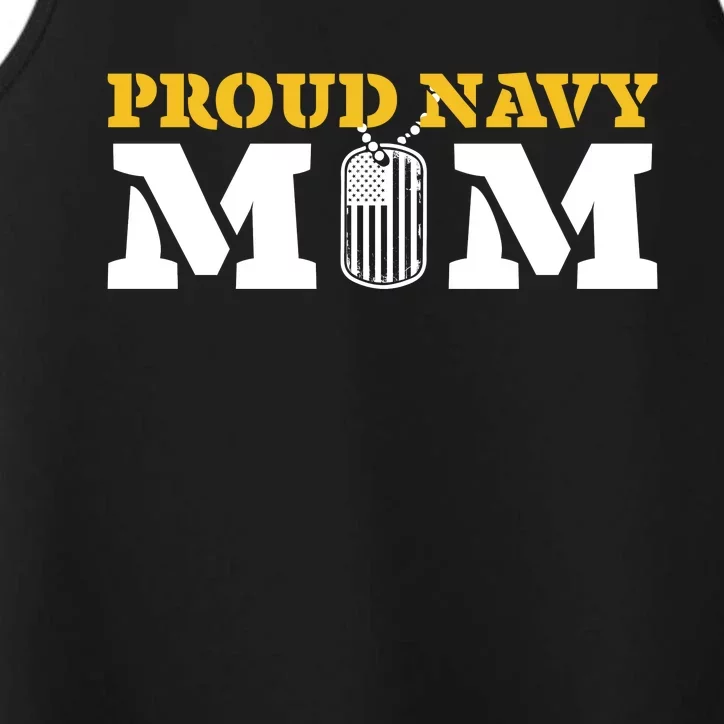 Memorial Day Proud Nav'y Mom Performance Tank