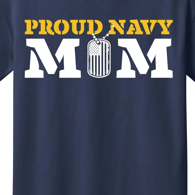 Memorial Day Proud Nav'y Mom Kids T-Shirt