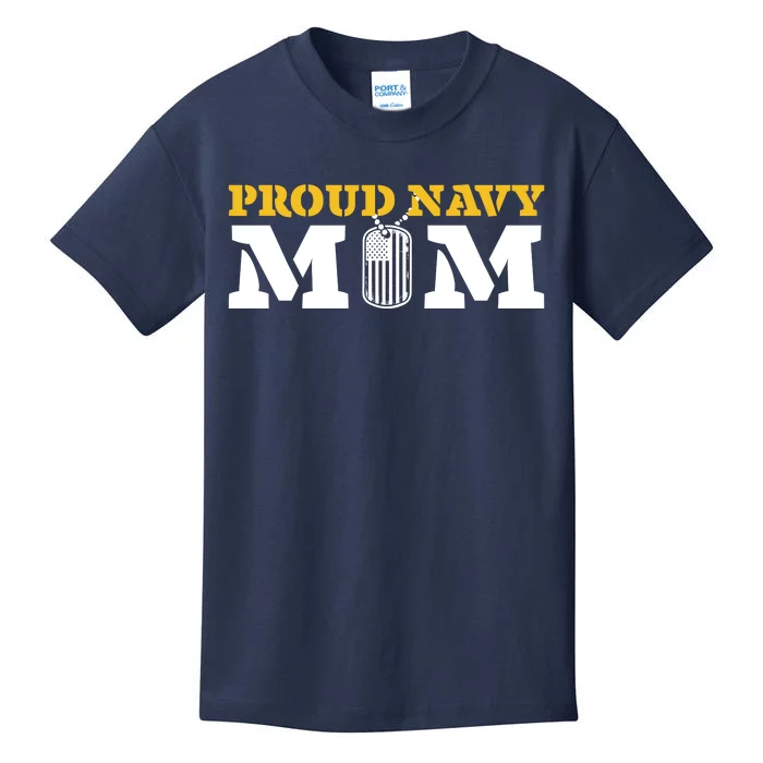 Memorial Day Proud Nav'y Mom Kids T-Shirt