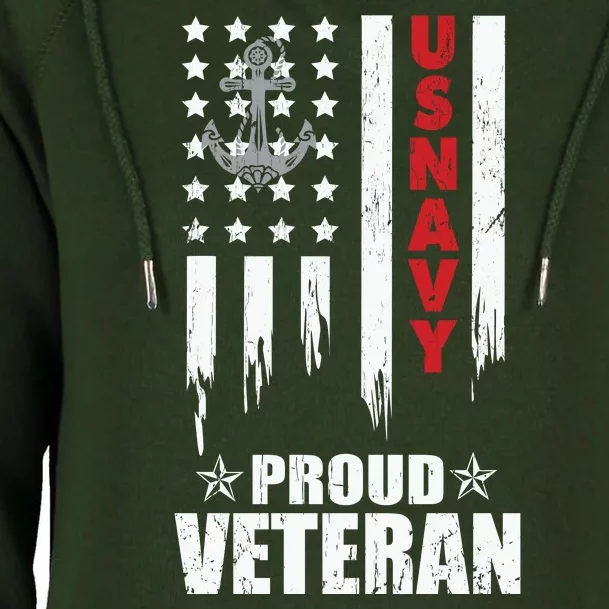 Memorial Day Proud Veteran Womens Funnel Neck Pullover Hood