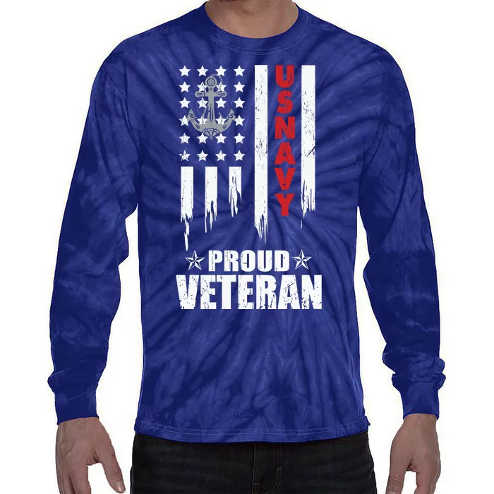 Memorial Day Proud Veteran Tie-Dye Long Sleeve Shirt