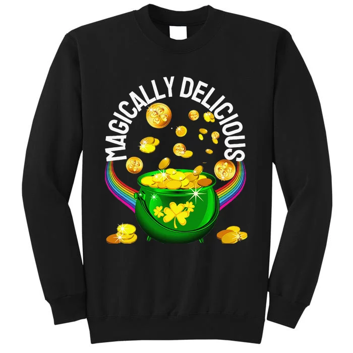 Magically Delicious Patrick's Day Leprechaun Pot Gold Funny Sweatshirt