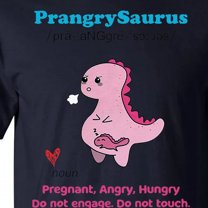 Mother's Day Pregnant Mom Prangrysaurus Pregnancy Surprise Tall T-Shirt