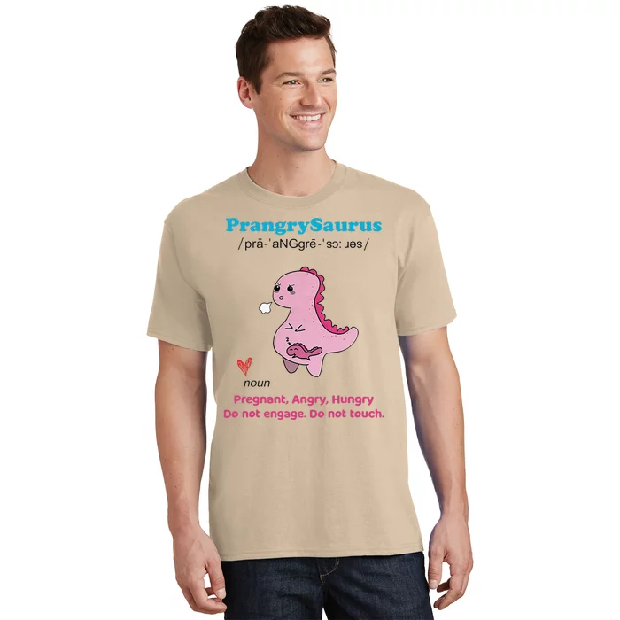 Mother's Day Pregnant Mom Prangrysaurus Pregnancy Surprise T-Shirt