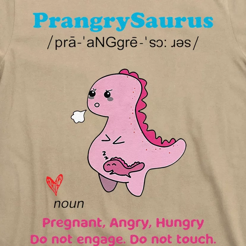 Mother's Day Pregnant Mom Prangrysaurus Pregnancy Surprise T-Shirt