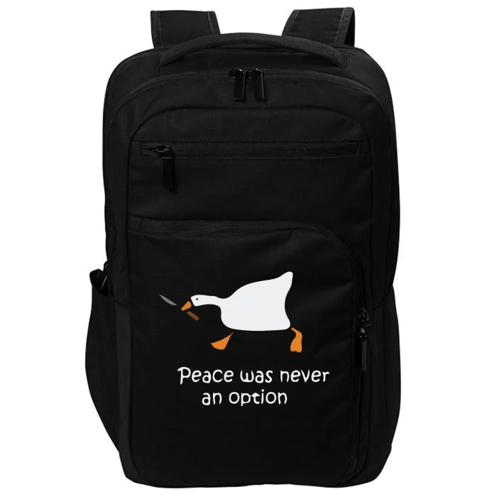 Murder Duck Peace Was Never An Option Impact Tech Backpack