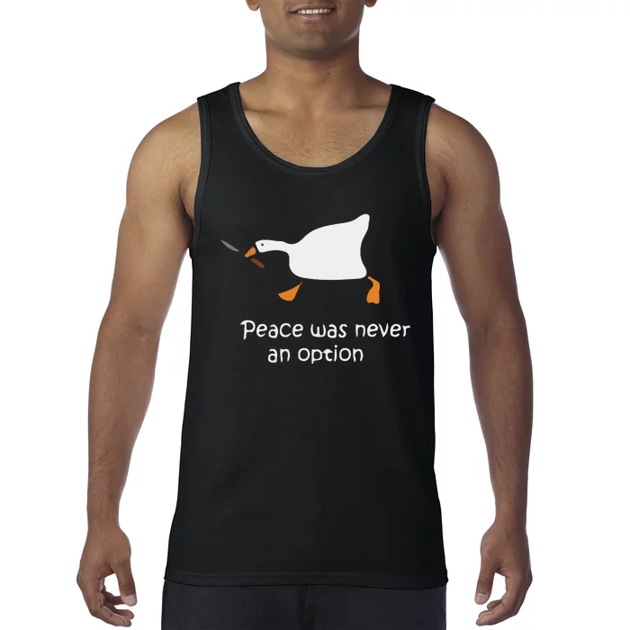 Murder Duck Peace Was Never An Option Tank Top