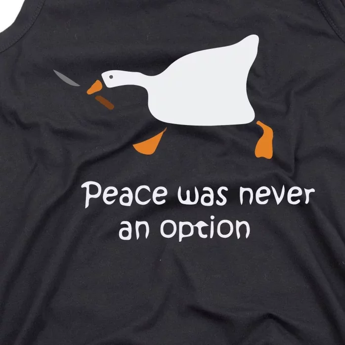 Murder Duck Peace Was Never An Option Tank Top