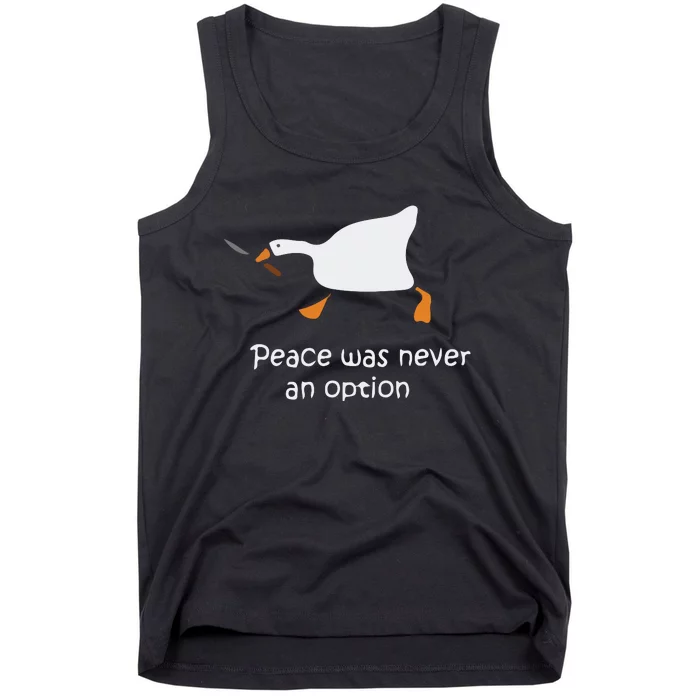 Murder Duck Peace Was Never An Option Tank Top