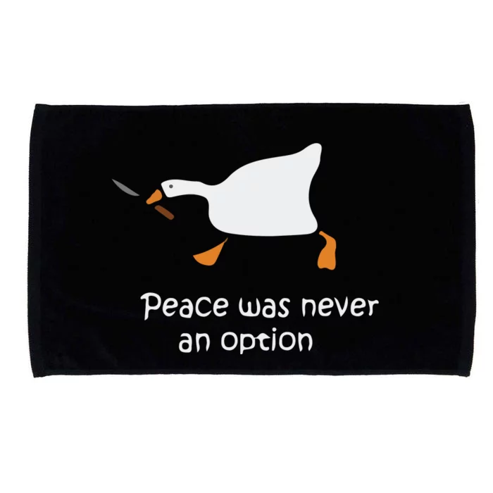 Murder Duck Peace Was Never An Option Microfiber Hand Towel