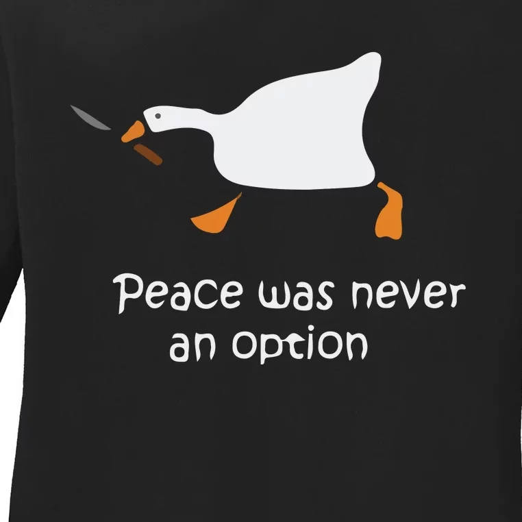 Oldskool Shirts Halloween Killer Duck Peace Was Never An Option Shirt