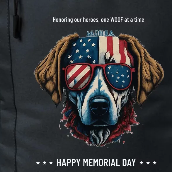 Memorial Day Patriotic Dog Daily Commute Backpack