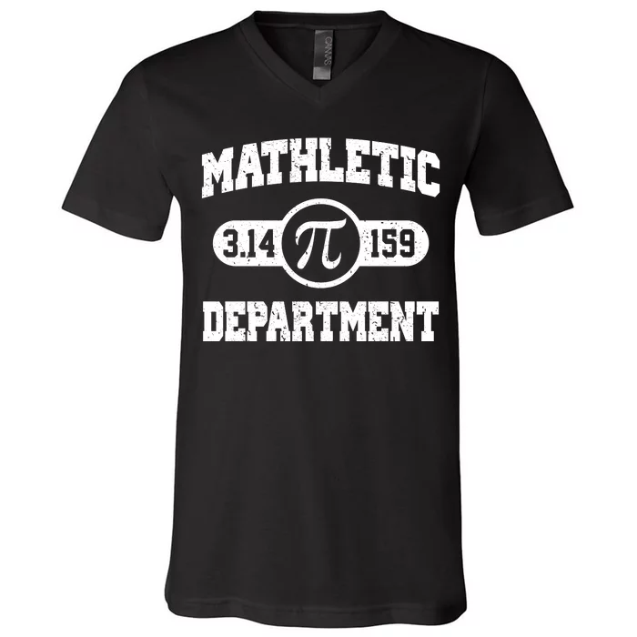 Mathletic Department Pi Day March 14 V-Neck T-Shirt