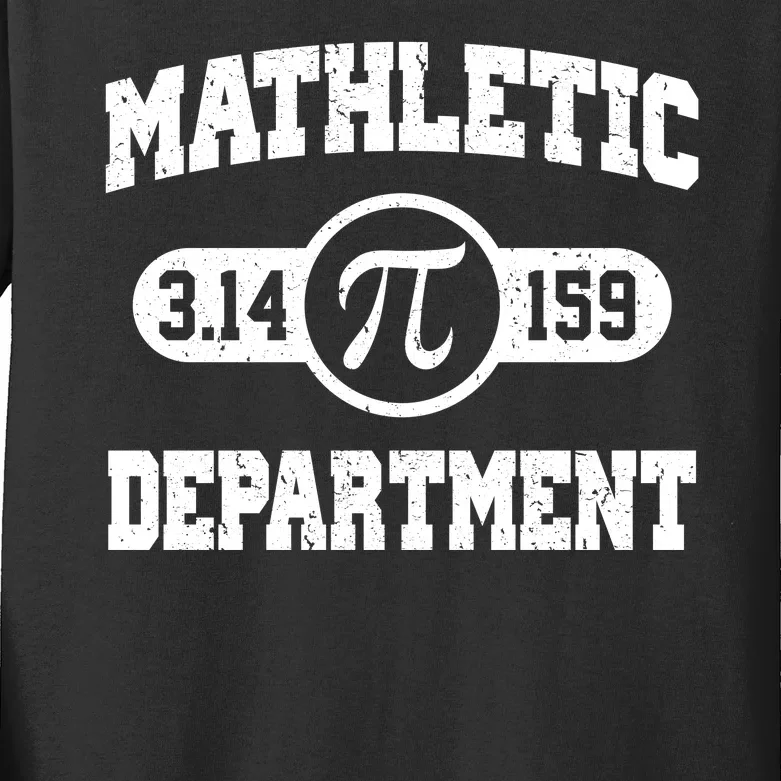 Mathletic Department Pi Day March 14 Kids Long Sleeve Shirt