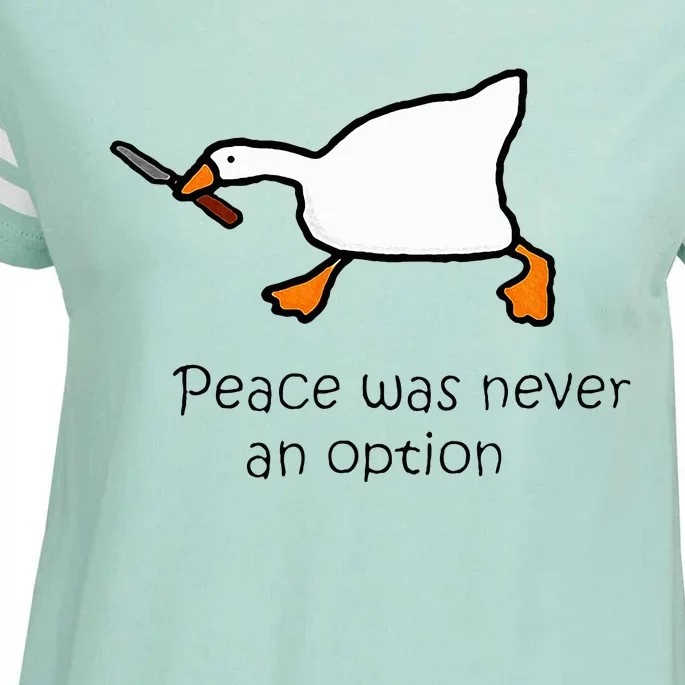 Murder Duck Peace Was Never An Option Duck With Knife Enza Ladies Jersey Football T-Shirt