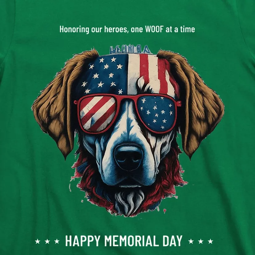 Memorial Day Patriotic Dog T-Shirt