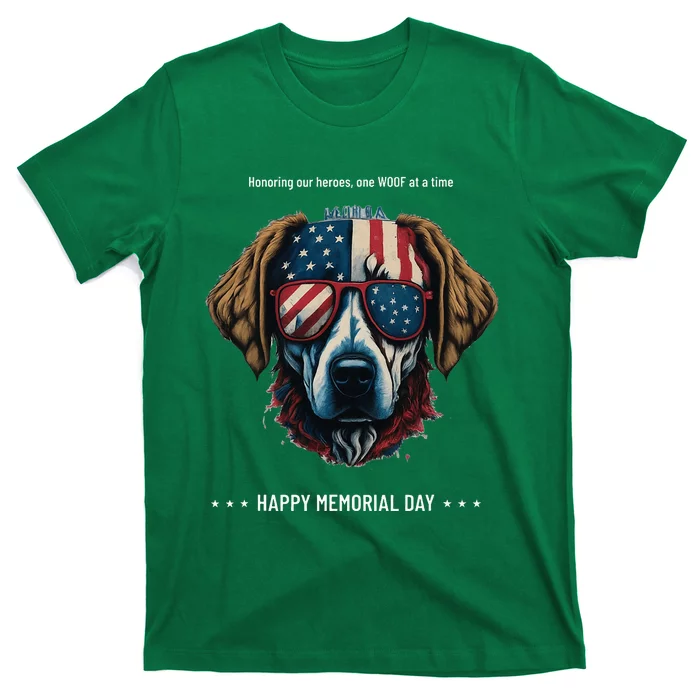 Memorial Day Patriotic Dog T-Shirt