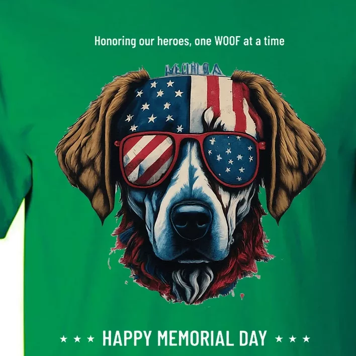 Memorial Day Patriotic Dog Tall T-Shirt