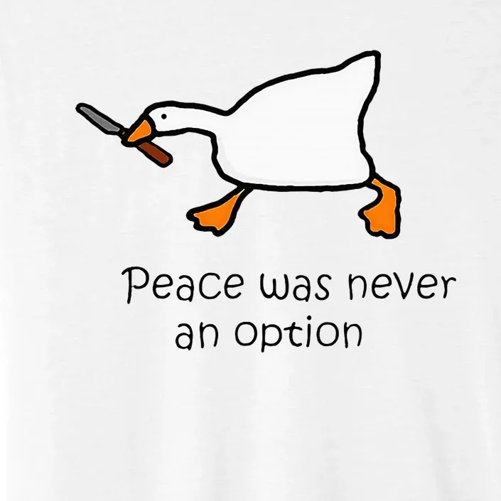 Murder Duck Peace Was Never An Option Duck With Knife ChromaSoft Performance T-Shirt