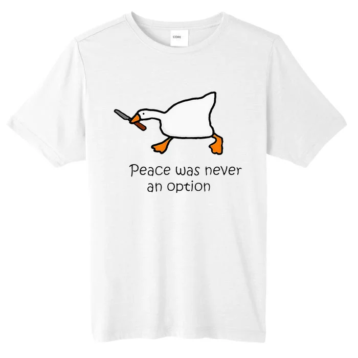 Murder Duck Peace Was Never An Option Duck With Knife ChromaSoft Performance T-Shirt