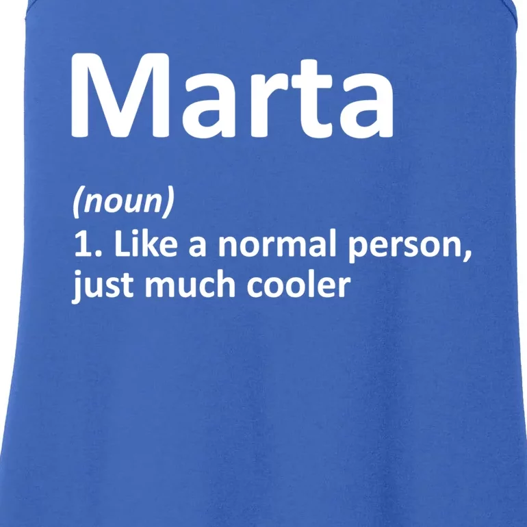 Marta Definition Personalized Name Funny Birthday Gift Idea Cool Gift Ladies Essential Tank