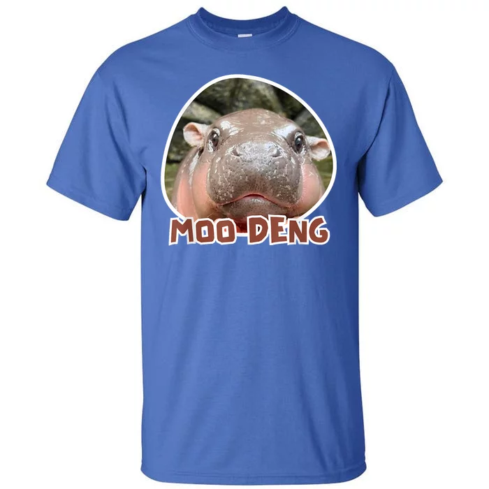 Moo Deng Pygmy Hippopotamus Funny Meme Tall T-Shirt