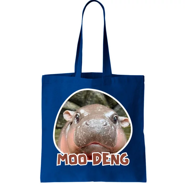 Moo Deng Pygmy Hippopotamus Funny Meme Tote Bag