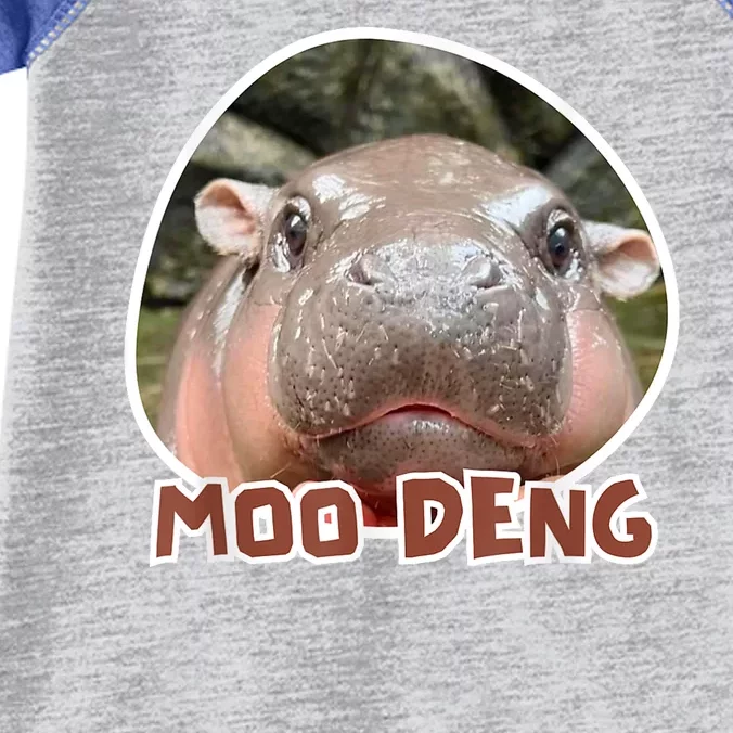 Moo Deng Pygmy Hippopotamus Funny Meme Infant Baby Jersey Bodysuit