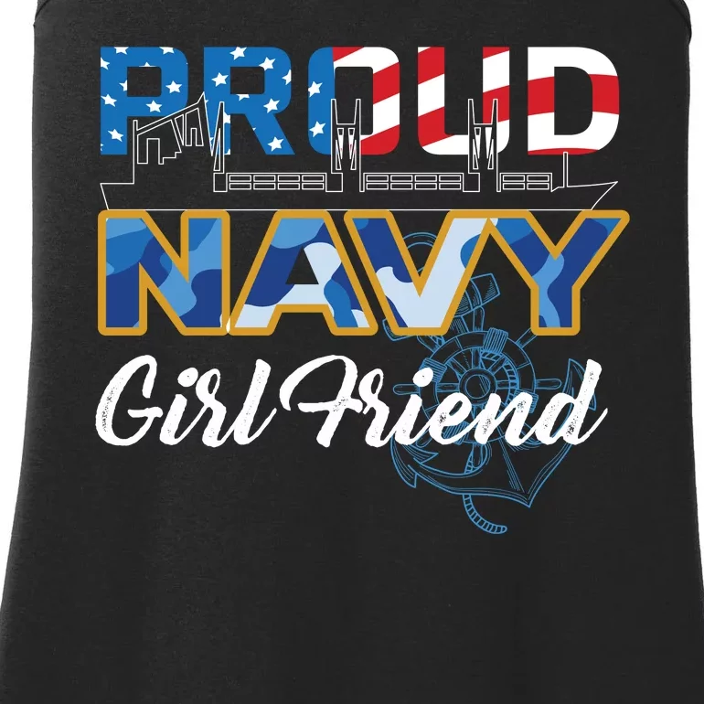 Memorial Day Proud Nav'y GirlFriend Ladies Essential Tank