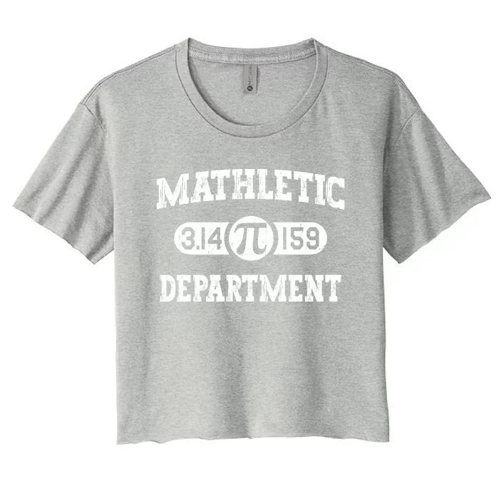 Mathletic Department Pi Day 3.14159 Women's Crop Top Tee