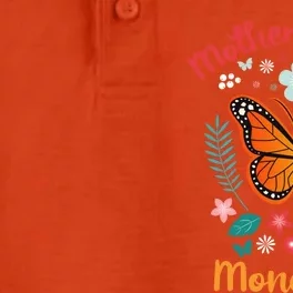 Mother's Day Queen Mom Tees Mother Of Monarchs Powerful Gift Dry Zone Grid Performance Polo