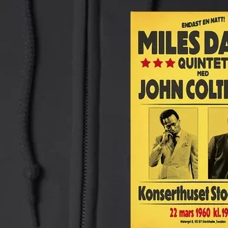 Miles D.Avis Quintet And John Coltrane Stockholm 1960 Full Zip Hoodie