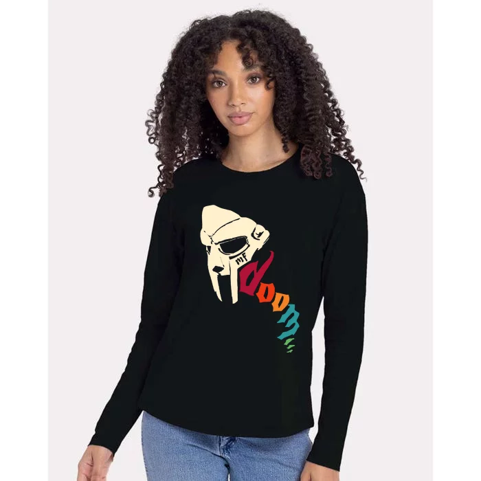 MF Doom Retro Womens Cotton Relaxed Long Sleeve T-Shirt