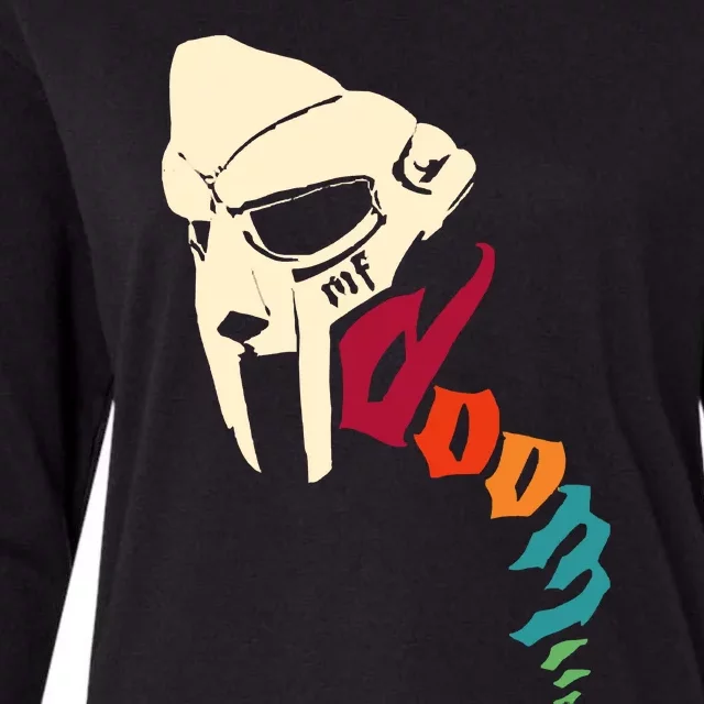 MF Doom Retro Womens Cotton Relaxed Long Sleeve T-Shirt