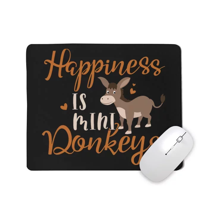 Miniature Donkeys Rancher Farmer Mini Donkey Lover Gift Mousepad