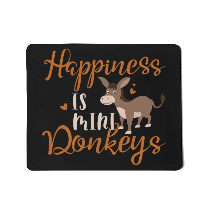 Miniature Donkeys Rancher Farmer Mini Donkey Lover Gift Mousepad