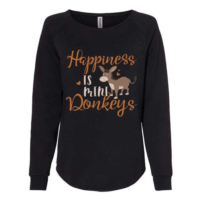 Miniature Donkeys Rancher Farmer Mini Donkey Lover Gift Womens California Wash Sweatshirt