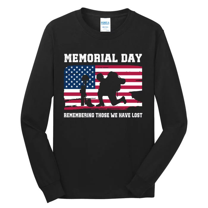 Memorial Day Remember Tall Long Sleeve T-Shirt