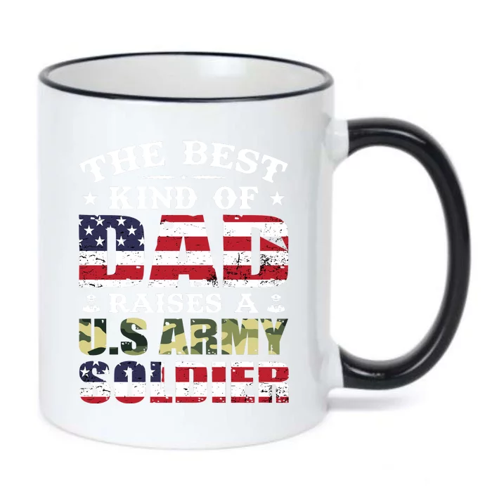 Military Dad Raised A U.S Army Soldier Black Color Changing Mug