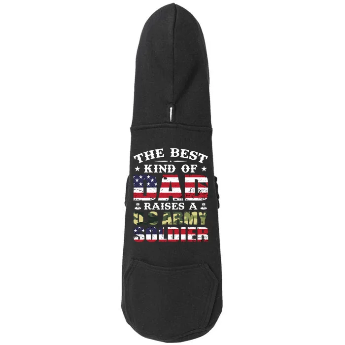 Military Dad Raised A U.S Army Soldier Doggie 3-End Fleece Hoodie