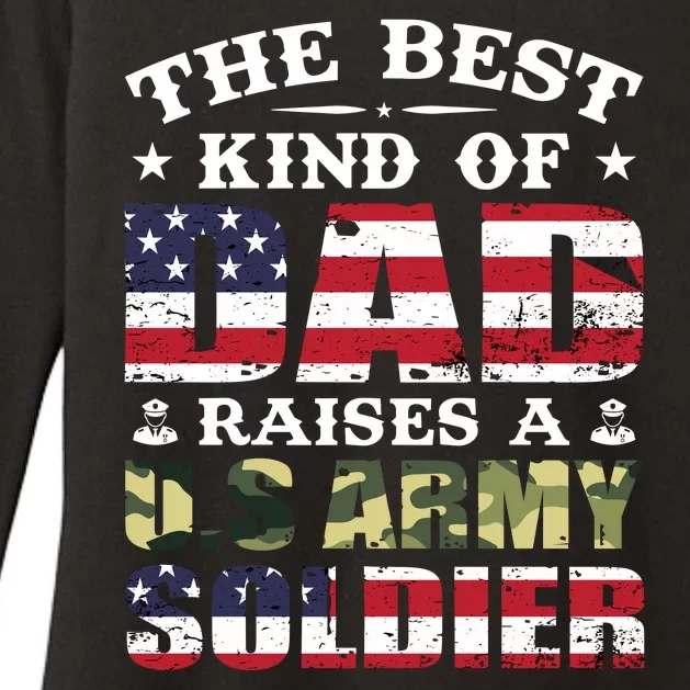 Military Dad Raised A U.S Army Soldier Womens CVC Long Sleeve Shirt